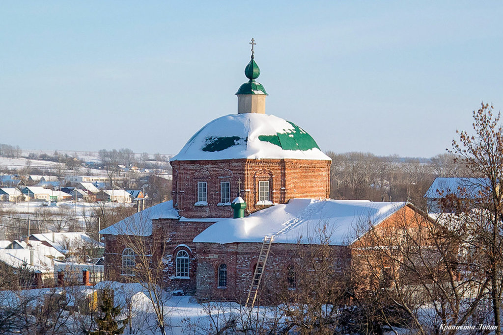 Церковь Рождества Богородицы (нач. XVIII в.) (ул. Елецкая, 2). Зима.