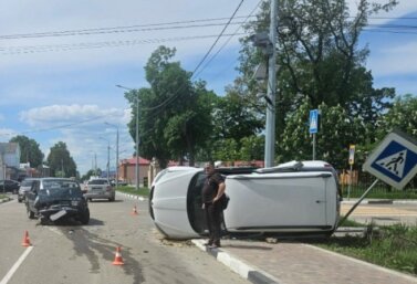 ДТП на перекрестке Победы и Интернациональной в Лебедяни 19 мая 2026 года