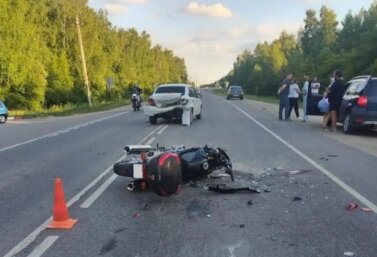 21 июня под Лебедянью разбился мотоциклист