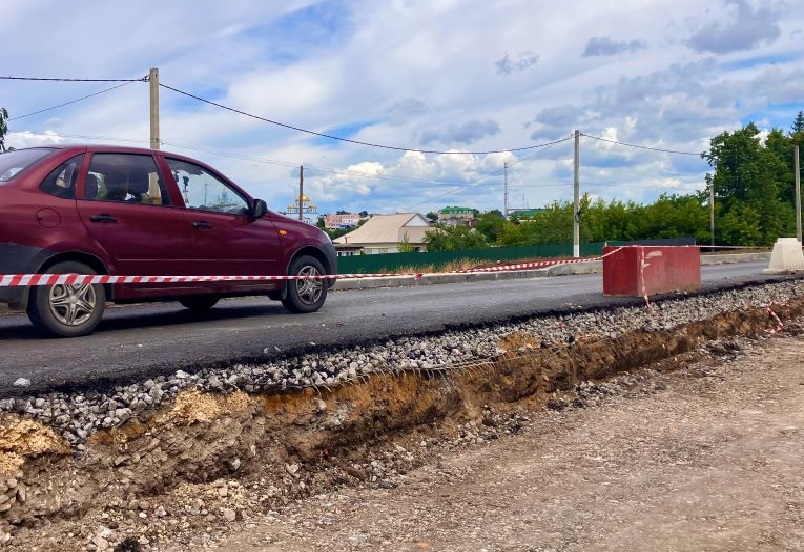 Реконструкция Елецкой улицы в Лебедяни